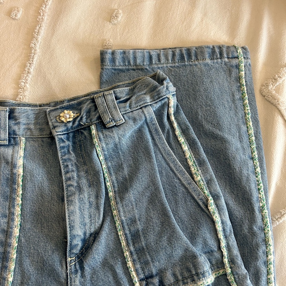 ZARA crochet style jean - Picture 3 of 4